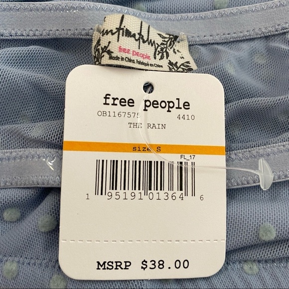 Free People Sierra Bandeau Convertible Removable Adjustable Straps Blue Small S - Picture 5 of 11
